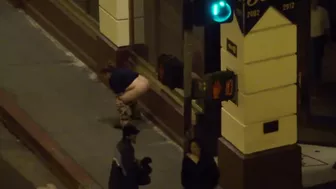 Cheeky Drunk lady does not need a toilet, Voyeur Collection, PissRIP