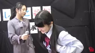 FF-669 05 Pee-holding matches: schoolgirl vs office lady.
