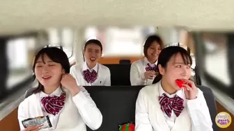 SL-627 01 Schoolgirl panics and pisses herself in a moving vehicle.