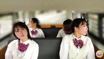 SL-627 01 Schoolgirl panics and pisses herself in a moving vehicle.