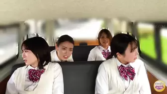 SL-627 01 Schoolgirl panics and pisses herself in a moving vehicle.