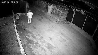 CCTV - She pissing under our fence!, Voyeur Collection, PissRIP