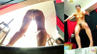SL-659 04 Art Class Nude Model Can't Hold Back Pissing 4