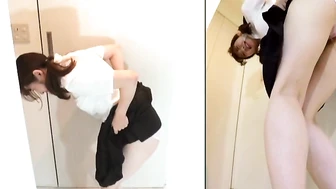 EE-431 04 Endurance limit!! Stuck schoolgirl pees 4