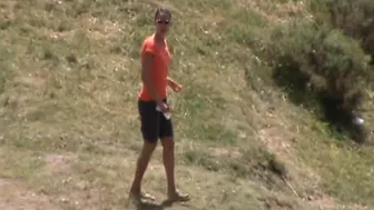 Woman in a motorhome searches a place, Voyeur Collection, PissRIP