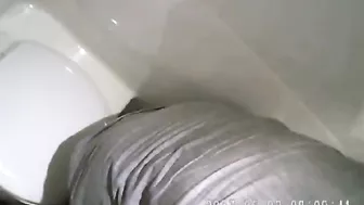 Coachtoilet on board, hidden camera